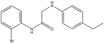 N-(2-bromophenyl)-2-[(4-ethylphenyl)amino]acetamide Structure