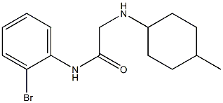 N-(2-bromophenyl)-2-[(4-methylcyclohexyl)amino]acetamide Structure