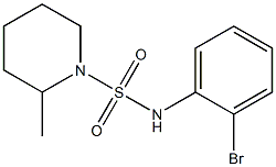 N-(2-bromophenyl)-2-methylpiperidine-1-sulfonamide 结构式