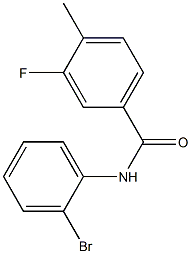 N-(2-bromophenyl)-3-fluoro-4-methylbenzamide Structure