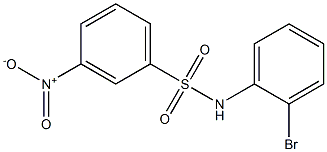 N-(2-bromophenyl)-3-nitrobenzene-1-sulfonamide Structure