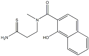 N-(2-carbamothioylethyl)-1-hydroxy-N-methylnaphthalene-2-carboxamide Structure