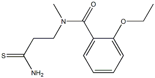 N-(2-carbamothioylethyl)-2-ethoxy-N-methylbenzamide Struktur