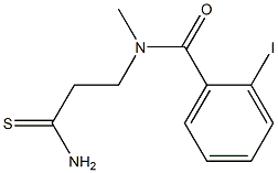 N-(2-carbamothioylethyl)-2-iodo-N-methylbenzamide,,结构式