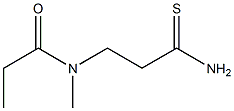 N-(2-carbamothioylethyl)-N-methylpropanamide,,结构式