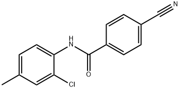 N-(2-chloro-4-methylphenyl)-4-cyanobenzamide Structure
