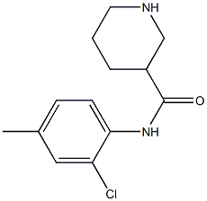 N-(2-chloro-4-methylphenyl)piperidine-3-carboxamide Structure