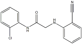 N-(2-chlorophenyl)-2-[(2-cyanophenyl)amino]acetamide|