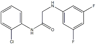 N-(2-chlorophenyl)-2-[(3,5-difluorophenyl)amino]acetamide 化学構造式
