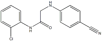 N-(2-chlorophenyl)-2-[(4-cyanophenyl)amino]acetamide Structure