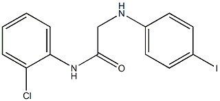 N-(2-chlorophenyl)-2-[(4-iodophenyl)amino]acetamide Structure