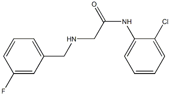 N-(2-chlorophenyl)-2-{[(3-fluorophenyl)methyl]amino}acetamide Struktur