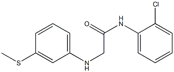 N-(2-chlorophenyl)-2-{[3-(methylsulfanyl)phenyl]amino}acetamide|