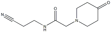 N-(2-cyanoethyl)-2-(4-oxopiperidin-1-yl)acetamide Structure