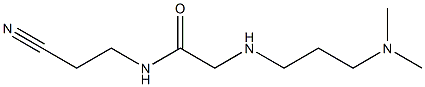 N-(2-cyanoethyl)-2-{[3-(dimethylamino)propyl]amino}acetamide Struktur