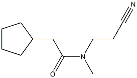 N-(2-cyanoethyl)-2-cyclopentyl-N-methylacetamide Structure