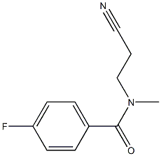 N-(2-cyanoethyl)-4-fluoro-N-methylbenzamide 化学構造式