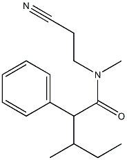 N-(2-cyanoethyl)-N,3-dimethyl-2-phenylpentanamide Structure