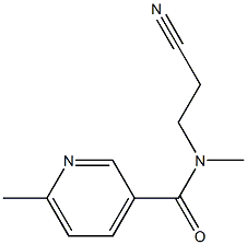 N-(2-cyanoethyl)-N,6-dimethylpyridine-3-carboxamide Structure