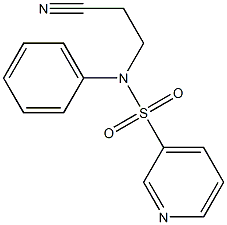 N-(2-cyanoethyl)-N-phenylpyridine-3-sulfonamide Structure