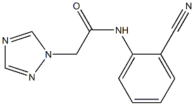 N-(2-cyanophenyl)-2-(1H-1,2,4-triazol-1-yl)acetamide Struktur