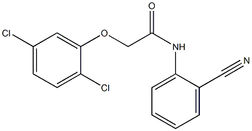 N-(2-cyanophenyl)-2-(2,5-dichlorophenoxy)acetamide 结构式