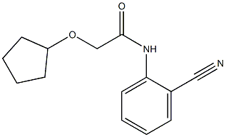 N-(2-cyanophenyl)-2-(cyclopentyloxy)acetamide Struktur