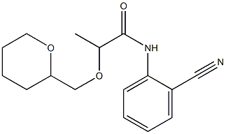 N-(2-cyanophenyl)-2-(oxan-2-ylmethoxy)propanamide Structure