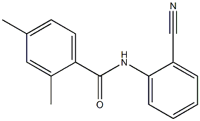 N-(2-cyanophenyl)-2,4-dimethylbenzamide 结构式