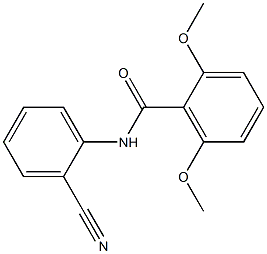 N-(2-cyanophenyl)-2,6-dimethoxybenzamide Struktur