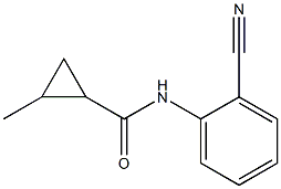 N-(2-cyanophenyl)-2-methylcyclopropanecarboxamide,,结构式