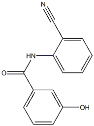 N-(2-cyanophenyl)-3-hydroxybenzamide Struktur