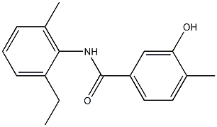 N-(2-ethyl-6-methylphenyl)-3-hydroxy-4-methylbenzamide Struktur