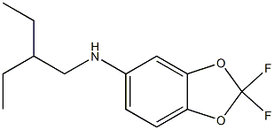 N-(2-ethylbutyl)-2,2-difluoro-2H-1,3-benzodioxol-5-amine Structure