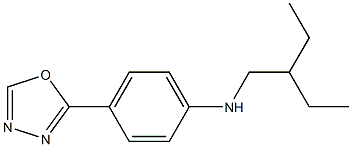 N-(2-ethylbutyl)-4-(1,3,4-oxadiazol-2-yl)aniline Structure