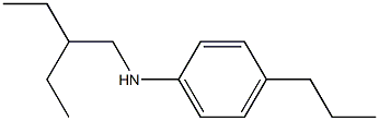 N-(2-ethylbutyl)-4-propylaniline,,结构式