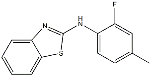 N-(2-fluoro-4-methylphenyl)-1,3-benzothiazol-2-amine Structure