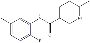 N-(2-fluoro-5-methylphenyl)-6-methylpiperidine-3-carboxamide Structure
