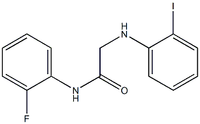 N-(2-fluorophenyl)-2-[(2-iodophenyl)amino]acetamide Struktur