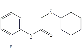 N-(2-fluorophenyl)-2-[(2-methylcyclohexyl)amino]acetamide Structure