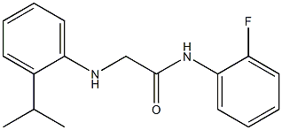 N-(2-fluorophenyl)-2-{[2-(propan-2-yl)phenyl]amino}acetamide