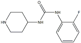 N-(2-fluorophenyl)-N'-piperidin-4-ylurea Structure