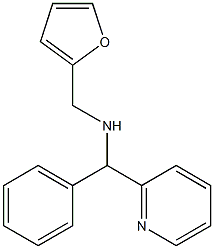 N-(2-furylmethyl)-N-[phenyl(pyridin-2-yl)methyl]amine,,结构式