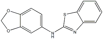 N-(2H-1,3-benzodioxol-5-yl)-1,3-benzothiazol-2-amine Structure