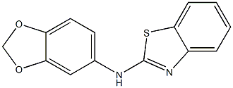 N-(2H-1,3-benzodioxol-5-yl)-1,3-benzothiazol-2-amine 化学構造式