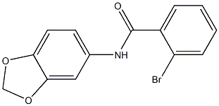 N-(2H-1,3-benzodioxol-5-yl)-2-bromobenzamide Struktur