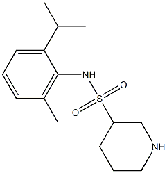 N-(2-isopropyl-6-methylphenyl)piperidine-3-sulfonamide 化学構造式