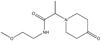 N-(2-methoxyethyl)-2-(4-oxopiperidin-1-yl)propanamide Structure