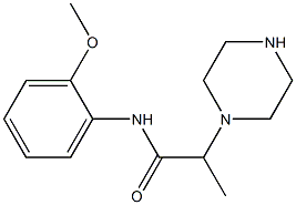 N-(2-methoxyphenyl)-2-(piperazin-1-yl)propanamide|