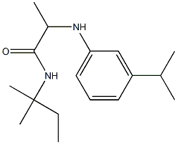  N-(2-methylbutan-2-yl)-2-{[3-(propan-2-yl)phenyl]amino}propanamide